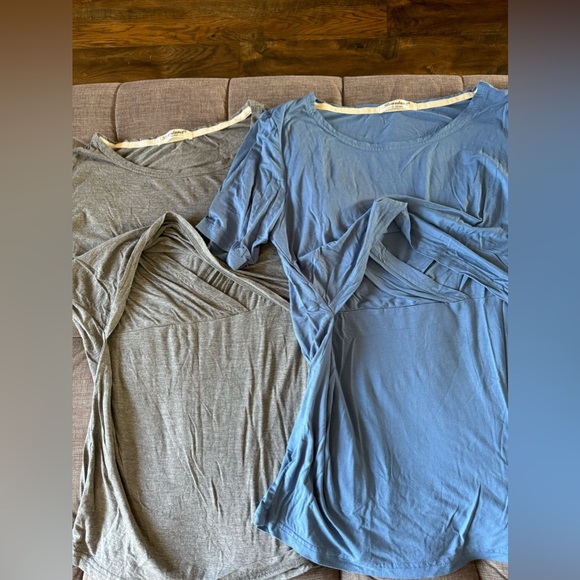 Bearsland nursing shirts. Blue and grey - Picture 2 of 4